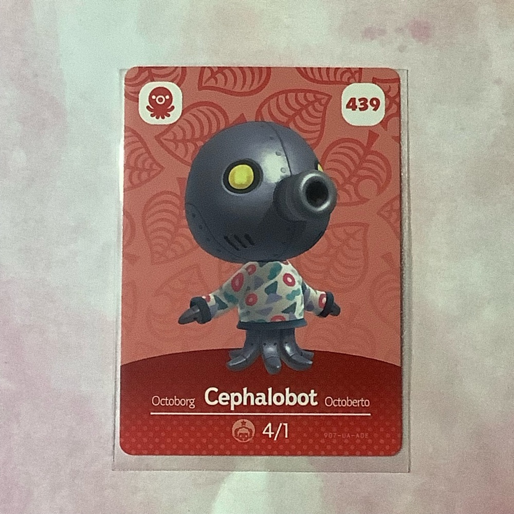 Animal Crossing Cephalobot Amiibo Card Season 5